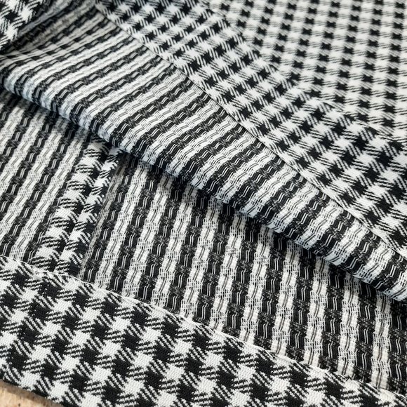 Vtg 60s black & white gingham midi skirt - Handmade - Picture 7 of 8